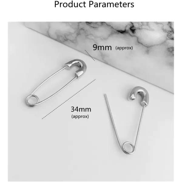 Punk Safety Pin Cartilage for Women Teen Girls Stainless Steel Minimalist Hoop Earrings Personalized Dangle Drop Fashion Hypoallergenic Jewelry Gifts 33mm SilverPunk Safety Pin Cartilage for Women Teen Girls Stainless Steel Minimalist Hoop Earrings Personalized Dangle Drop Fashion Hypoallergenic Jewelry Gifts 33mm Silver