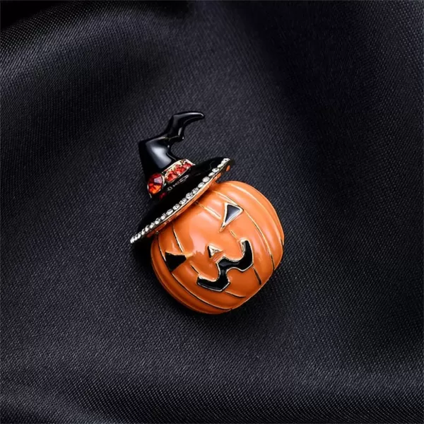 Rhinestone Pumpkin Halloween Brooch Pin for Women Girls Unisex Gold Plated Fashion Enamel Cute Crystal Ghost Brooches Lapel Pins Creative Happy Hallowmas Party Decor Jewelry Dainty GiftRhinestone Pumpkin Halloween Brooch Pin for Women Girls Unisex Gold Plated Fashion Enamel Cute Crystal Ghost Brooches Lapel Pins Creative Happy Hallowmas Party Decor Jewelry Dainty Gift