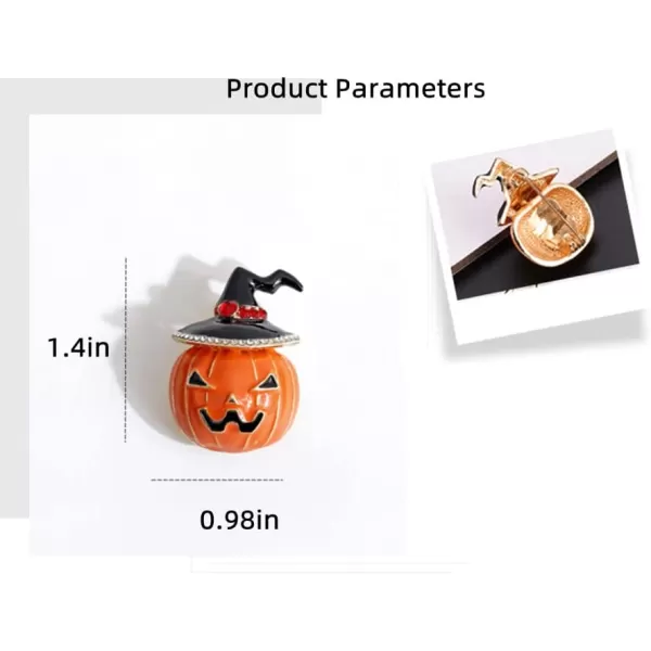 Rhinestone Pumpkin Halloween Brooch Pin for Women Girls Unisex Gold Plated Fashion Enamel Cute Crystal Ghost Brooches Lapel Pins Creative Happy Hallowmas Party Decor Jewelry Dainty GiftRhinestone Pumpkin Halloween Brooch Pin for Women Girls Unisex Gold Plated Fashion Enamel Cute Crystal Ghost Brooches Lapel Pins Creative Happy Hallowmas Party Decor Jewelry Dainty Gift
