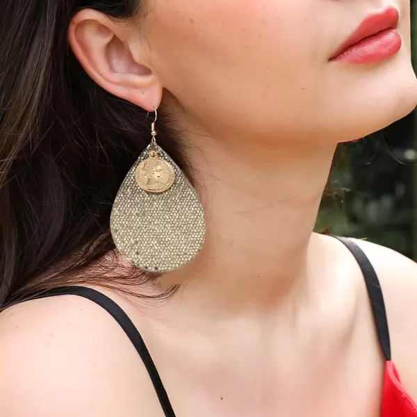 Sequins Leather Teardrop Dangle Earrings for Women Girls Gold Round Queen Coin Big Faux WaterDrop Leathery Statement Drop Hook Dangling Stud Boho Retro Lightweight Jewelry Gifts GoldenSequins Leather Teardrop Dangle Earrings for Women Girls Gold Round Queen Coin Big Faux WaterDrop Leathery Statement Drop Hook Dangling Stud Boho Retro Lightweight Jewelry Gifts Golden