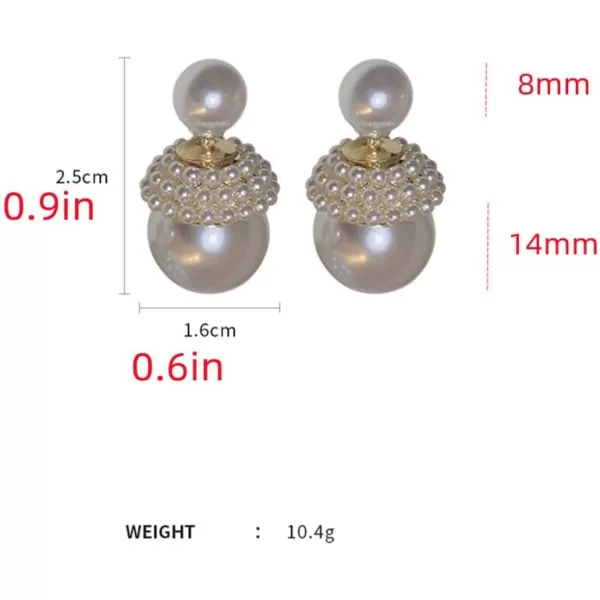 Shell Pearl Doublesided Earrings for Women Girls 925 Sterling Silver Post Gold Plated Hypoallergenic 814mm Imitation Pearls Front Back Stud Earring Dainty Wedding Birthday Bridal Jewelry GiftsShell Pearl Doublesided Earrings for Women Girls 925 Sterling Silver Post Gold Plated Hypoallergenic 814mm Imitation Pearls Front Back Stud Earring Dainty Wedding Birthday Bridal Jewelry Gifts