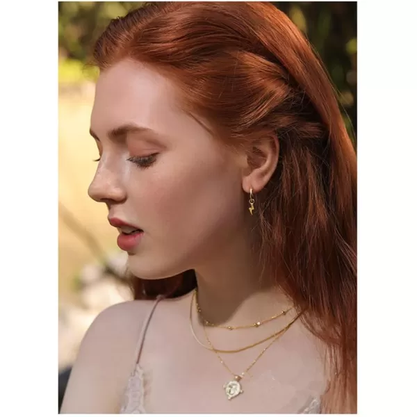 Small Lightning Bolt Cartilage Hoop Earrings for Women Girls Men Sterling Silver Gold Plated with Charms Dipped Huggie Personalized Drop Clip Hypoallergenic Stud Delicate Fashion Jewelry Chic GiftsSmall Lightning Bolt Cartilage Hoop Earrings for Women Girls Men Sterling Silver Gold Plated with Charms Dipped Huggie Personalized Drop Clip Hypoallergenic Stud Delicate Fashion Jewelry Chic Gifts