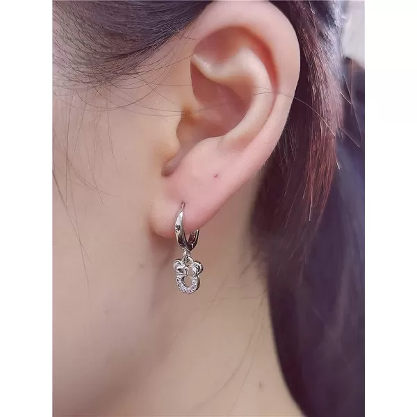 Small Mouse Dangle Hoop Earrings for Women Girls 925 Sterling Silver Cubic Zirconia Charm Animal Mice Huggie Sleeper Hoops Cartilage Hypoallergenic for Sensitive Ear Jewelry Pink CZSmall Mouse Dangle Hoop Earrings for Women Girls 925 Sterling Silver Cubic Zirconia Charm Animal Mice Huggie Sleeper Hoops Cartilage Hypoallergenic for Sensitive Ear Jewelry Pink CZ