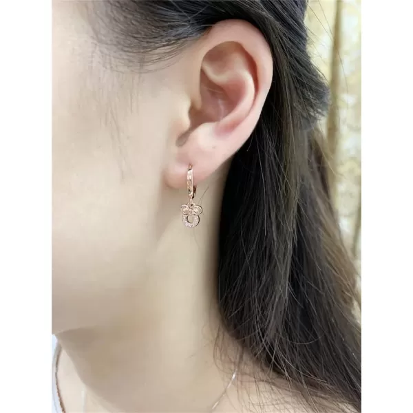 Small Mouse Dangle Hoop Earrings for Women Girls 925 Sterling Silver Pink Cubic Zirconia Charm Animal Mice Huggie Sleeper Hoops Cartilage Hypoallergenic for Sensitive Ear Jewelry Rose GoldSmall Mouse Dangle Hoop Earrings for Women Girls 925 Sterling Silver Pink Cubic Zirconia Charm Animal Mice Huggie Sleeper Hoops Cartilage Hypoallergenic for Sensitive Ear Jewelry Rose Gold