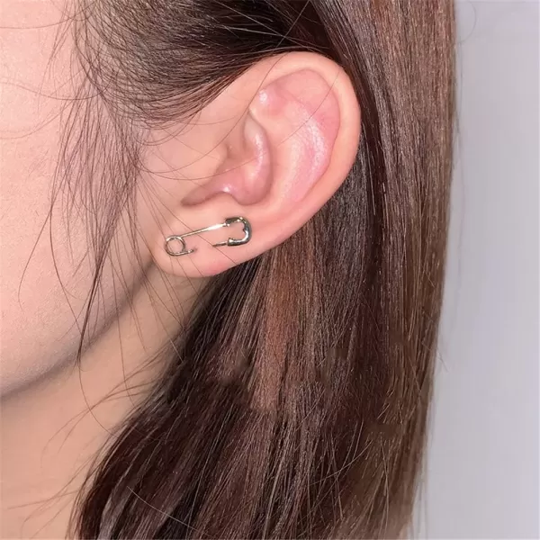 Small Safety Pin Stud Earrings Set for Women Girls Silver Plated Hypoallergenic Tiny Cute Love Heart Charms Drop Dangle Cartilage Tragus Post Piercing Body Jewelry 2 PairsSmall Safety Pin Stud Earrings Set for Women Girls Silver Plated Hypoallergenic Tiny Cute Love Heart Charms Drop Dangle Cartilage Tragus Post Piercing Body Jewelry 2 Pairs