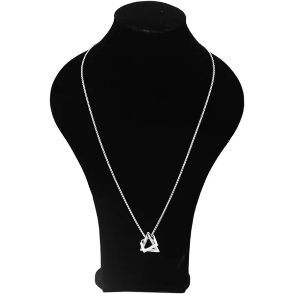 Stainless Steel Geometric Pendant Necklace for Women Girls Men Silver Plated Triangle Cube Dangle Adjustable Long Box Chain Charm Punk Hip Pop Hypoallergenic JewelryStainless Steel Geometric Pendant Necklace for Women Girls Men Silver Plated Triangle Cube Dangle Adjustable Long Box Chain Charm Punk Hip Pop Hypoallergenic Jewelry