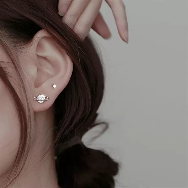 Star Moon Planet Universe Asymmetrical CZ Stud Earrings for Women Girls S925 Sterling Silver Tiny Cute Tragus Post Pin Nickel Free Earring Fashion Friendship Lucky Jewelry White Gold PlatedStar Moon Planet Universe Asymmetrical CZ Stud Earrings for Women Girls S925 Sterling Silver Tiny Cute Tragus Post Pin Nickel Free Earring Fashion Friendship Lucky Jewelry White Gold Plated