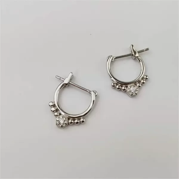 Sterling Silver Boho Huggie Hoop Earrings for Women Girls Fashion Minimalist CZ Leverback ClickTop Small Hoops Earring Dainty Jewelry Ball BeadSterling Silver Boho Huggie Hoop Earrings for Women Girls Fashion Minimalist CZ Leverback ClickTop Small Hoops Earring Dainty Jewelry Ball Bead