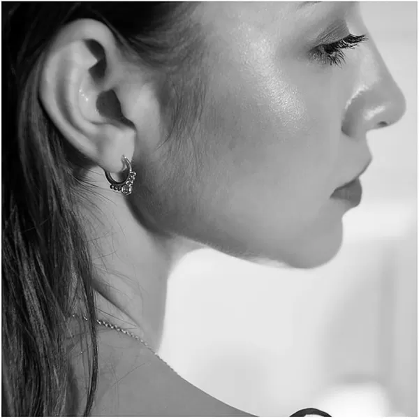 Sterling Silver Boho Huggie Hoop Earrings for Women Girls Fashion Minimalist CZ Leverback ClickTop Small Hoops Earring Dainty Jewelry Ball BeadSterling Silver Boho Huggie Hoop Earrings for Women Girls Fashion Minimalist CZ Leverback ClickTop Small Hoops Earring Dainty Jewelry Ball Bead