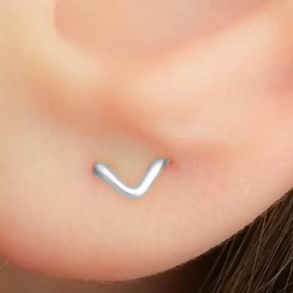 Tiny Double Piercing Earrings for Women Girls Men S925 Sterling Silver Minimalist Bar Threader Stud Safety Pin 2 Hole Earlobe Hook Fashion Hypoallergenic Geometric Lightweight JewelryTiny Double Piercing Earrings for Women Girls Men S925 Sterling Silver Minimalist Bar Threader Stud Safety Pin 2 Hole Earlobe Hook Fashion Hypoallergenic Geometric Lightweight Jewelry