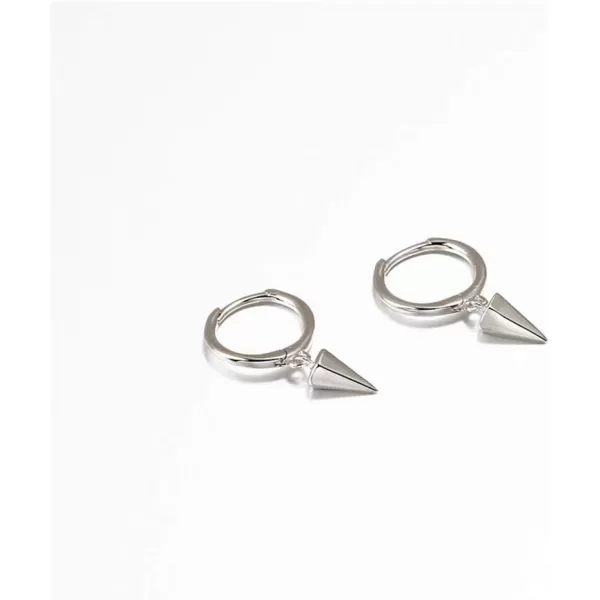 Tiny Punk Spike Dangle Drop Hoop Earrings for Women Teen Girls Men Sterling Silver Charms Hoops Cuff Cartilage Stud Tragus Helix Wrap Minimalist Geometric Earrings Hypoallergenic Fashion Personalizedsilver
