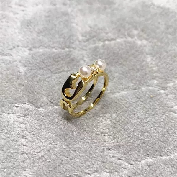 Trendy Safety Pin Band Ring for Women Girls 14K Gold Plated Dainty Imitation 2 Pearls Cubic Zirconia Statement Layered Rings Comfort Fit Nickel Free Jewelry Birthday Wedding Party Gift Size 6Trendy Safety Pin Band Ring for Women Girls 14K Gold Plated Dainty Imitation 2 Pearls Cubic Zirconia Statement Layered Rings Comfort Fit Nickel Free Jewelry Birthday Wedding Party Gift Size 6