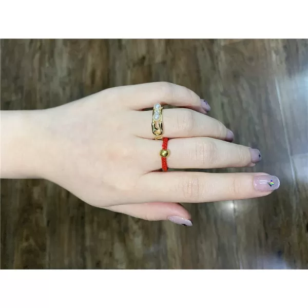 Trendy Safety Pin Band Ring for Women Girls 14K Gold Plated Dainty Imitation 2 Pearls Cubic Zirconia Statement Layered Rings Comfort Fit Nickel Free Jewelry Birthday Wedding Party Gift Size 6Trendy Safety Pin Band Ring for Women Girls 14K Gold Plated Dainty Imitation 2 Pearls Cubic Zirconia Statement Layered Rings Comfort Fit Nickel Free Jewelry Birthday Wedding Party Gift Size 6