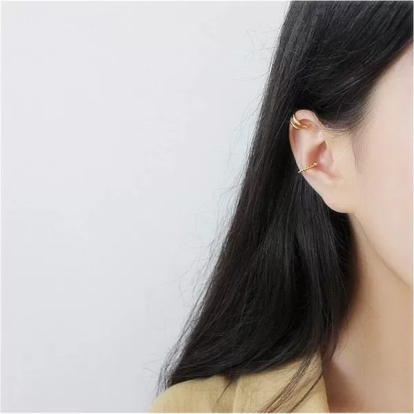 Twist Ear Cuff Wrap Clip on Earrings for Women Girls S925 Sterling Silver Minimalist Hypoallergenic for Non Pierced Ear Circle Tiny Small Hoop Cartilage Helix Adjustable Fashion Earrings Gold PlatedTwist Ear Cuff Wrap Clip on Earrings for Women Girls S925 Sterling Silver Minimalist Hypoallergenic for Non Pierced Ear Circle Tiny Small Hoop Cartilage Helix Adjustable Fashion Earrings Gold Plated