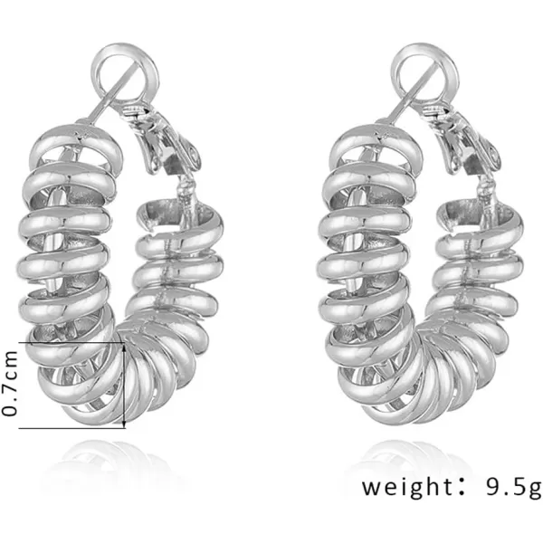 Unique Spiral Hoop Earrings for Women Girls Hypoallergenic 925 Sterling Silver Post Minimalist Round Swirl Twisted Threader Leverback Huggie Hoops Fashion Boho Retro Y2K Jewelry Silver PlatedUnique Spiral Hoop Earrings for Women Girls Hypoallergenic 925 Sterling Silver Post Minimalist Round Swirl Twisted Threader Leverback Huggie Hoops Fashion Boho Retro Y2K Jewelry Silver Plated