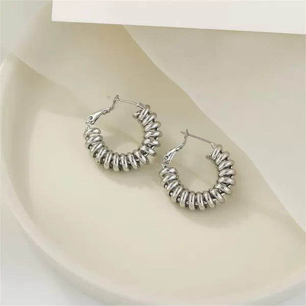 Unique Spiral Hoop Earrings for Women Girls Hypoallergenic 925 Sterling Silver Post Minimalist Round Swirl Twisted Threader Leverback Huggie Hoops Fashion Boho Retro Y2K Jewelry Silver PlatedUnique Spiral Hoop Earrings for Women Girls Hypoallergenic 925 Sterling Silver Post Minimalist Round Swirl Twisted Threader Leverback Huggie Hoops Fashion Boho Retro Y2K Jewelry Silver Plated