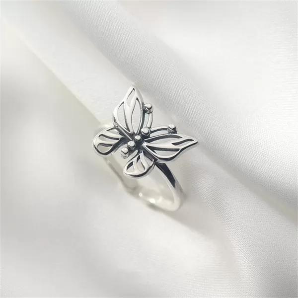 Vintage Butterfly 925 Sterling Silver Adjustable Knuckle Ring for Women Girls Dainty Insect Beaded Open Wrap Finger Rings Comfort Fit Lucky Boho Jewelry Gift Size 48Vintage Butterfly 925 Sterling Silver Adjustable Knuckle Ring for Women Girls Dainty Insect Beaded Open Wrap Finger Rings Comfort Fit Lucky Boho Jewelry Gift Size 48