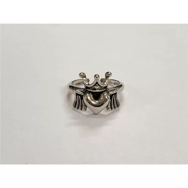 Vintage Heart Crown Angel Wing Adjustable Open Wrap Ring for Women Girls 925 Silver Plated Retro Love Engagement Statement Expandable Finger Rings Comfort Fit Valentine Birthday Jewelry Gift Size 78Vintage Heart Crown Angel Wing Adjustable Open Wrap Ring for Women Girls 925 Silver Plated Retro Love Engagement Statement Expandable Finger Rings Comfort Fit Valentine Birthday Jewelry Gift Size 78