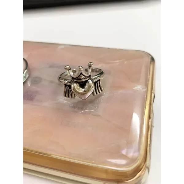 Vintage Heart Crown Angel Wing Adjustable Open Wrap Ring for Women Girls 925 Silver Plated Retro Love Engagement Statement Expandable Finger Rings Comfort Fit Valentine Birthday Jewelry Gift Size 78Vintage Heart Crown Angel Wing Adjustable Open Wrap Ring for Women Girls 925 Silver Plated Retro Love Engagement Statement Expandable Finger Rings Comfort Fit Valentine Birthday Jewelry Gift Size 78