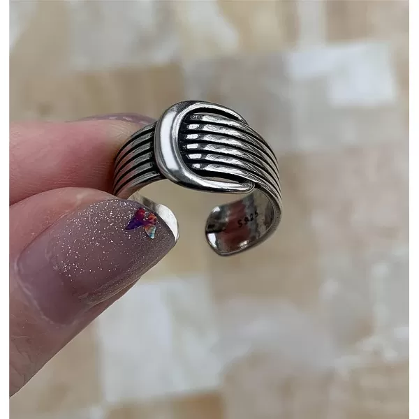 Vintage Wide Band Ring for Women Girls Fashion Statement Silvery Finger Rings Comfort Fit Trendy Personazlied Punk JewelryVintage Wide Band Ring for Women Girls Fashion Statement Silvery Finger Rings Comfort Fit Trendy Personazlied Punk Jewelry
