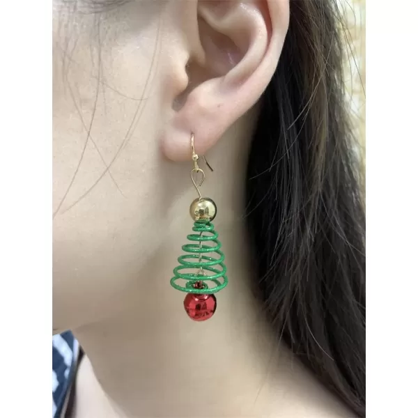 Xmas Tree Jingle Bell Dangle Earrings for Women Girls Cute Charms Red Ball Tinkel Bell Green Wreath Drop Hook Dangling Hypoallergenic Christmas Festival Party Decor Jewelry Gifts for Friend FamilyXmas Tree Jingle Bell Dangle Earrings for Women Girls Cute Charms Red Ball Tinkel Bell Green Wreath Drop Hook Dangling Hypoallergenic Christmas Festival Party Decor Jewelry Gifts for Friend Family