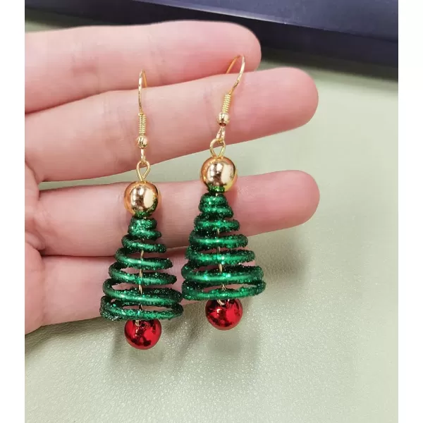 Xmas Tree Jingle Bell Dangle Earrings for Women Girls Cute Charms Red Ball Tinkel Bell Green Wreath Drop Hook Dangling Hypoallergenic Christmas Festival Party Decor Jewelry Gifts for Friend FamilyXmas Tree Jingle Bell Dangle Earrings for Women Girls Cute Charms Red Ball Tinkel Bell Green Wreath Drop Hook Dangling Hypoallergenic Christmas Festival Party Decor Jewelry Gifts for Friend Family