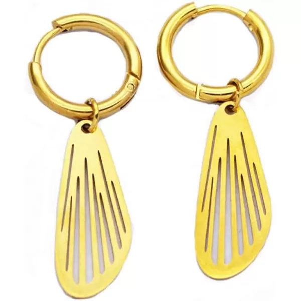 18K Gold Plated Filigree Wing Dangle Hoop Earrings for Women Girls Stainless Steel Hypoallergenic Cute Feather Leaf Drop Dangling Huggie Hoops Retro Punk Party Birthday Christmas Jewelry for Senstive Ear18K Gold Plated Filigree Wing Dangle Hoop Earrings for Women Girls Stainless Steel Hypoallergenic Cute Feather Leaf Drop Dangling Huggie Hoops Retro Punk Party Birthday Christmas Jewelry for Senstive Ear