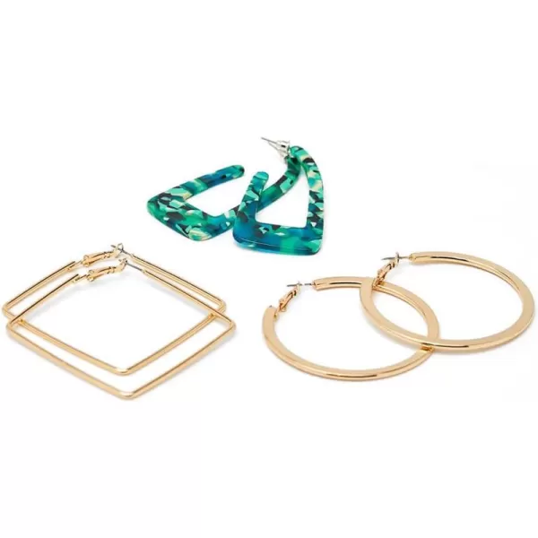 3 Pairs Geometrical Acrylic Tortoise Shell Dangle Hoop Earrings Set for Women Girls Gold Plated Big Round Square Huggie Hoops Statement Drop Fashion Retro Y2K Jewelry Holiday Gift3 Pairs Geometrical Acrylic Tortoise Shell Dangle Hoop Earrings Set for Women Girls Gold Plated Big Round Square Huggie Hoops Statement Drop Fashion Retro Y2K Jewelry Holiday Gift
