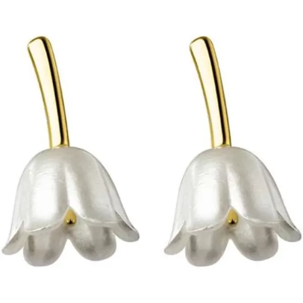 Acrylic Flower Dangle Stud Earrings for Women Girls 925 Sterling Silver 14K Gold Plated Hypoallergenic Dainty Tulip Drop Climber Crawler Nickle Free Wedding Birthday Holiday Jewelry Cute GiftsAcrylic Flower Dangle Stud Earrings for Women Girls 925 Sterling Silver 14K Gold Plated Hypoallergenic Dainty Tulip Drop Climber Crawler Nickle Free Wedding Birthday Holiday Jewelry Cute Gifts