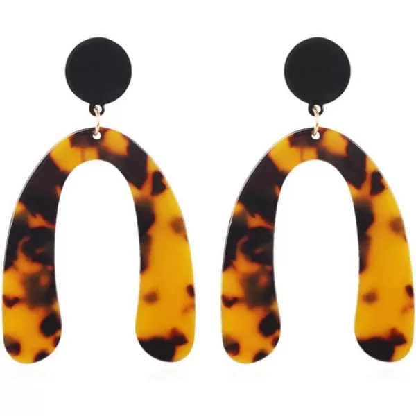 Acrylic Tortoiseshell Earrings for Women Girls Exaggerated Large Big Resin Mottled Statement Drop Dangle Geometric Hoop Lightweight Earring Fashion Boho Y2K Jewelry HorseshoeAcrylic Tortoiseshell Earrings for Women Girls Exaggerated Large Big Resin Mottled Statement Drop Dangle Geometric Hoop Lightweight Earring Fashion Boho Y2K Jewelry Horseshoe