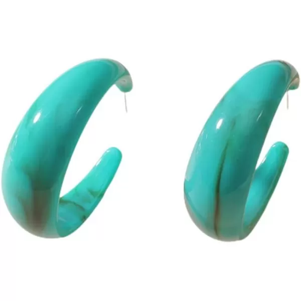 Big Acrylic Dangle Hoop Earrings for Women Girls Vintage Boho Resin C Shape Charms Drop Dangling Stud Lightweight Earring Retro Y2K Party Jewelry BlueBig Acrylic Dangle Hoop Earrings for Women Girls Vintage Boho Resin C Shape Charms Drop Dangling Stud Lightweight Earring Retro Y2K Party Jewelry Blue