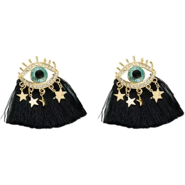 Big Evil Eye Fringe Dangle Drop Earrings for Women Girls Gold Plated Cubic Zirconia Boho Blue Eyes Star Statement Dangling Stud Earring Fashion Dainty Amulet Jewelry Gifts Birthday ChristmasBig Evil Eye Fringe Dangle Drop Earrings for Women Girls Gold Plated Cubic Zirconia Boho Blue Eyes Star Statement Dangling Stud Earring Fashion Dainty Amulet Jewelry Gifts Birthday Christmas