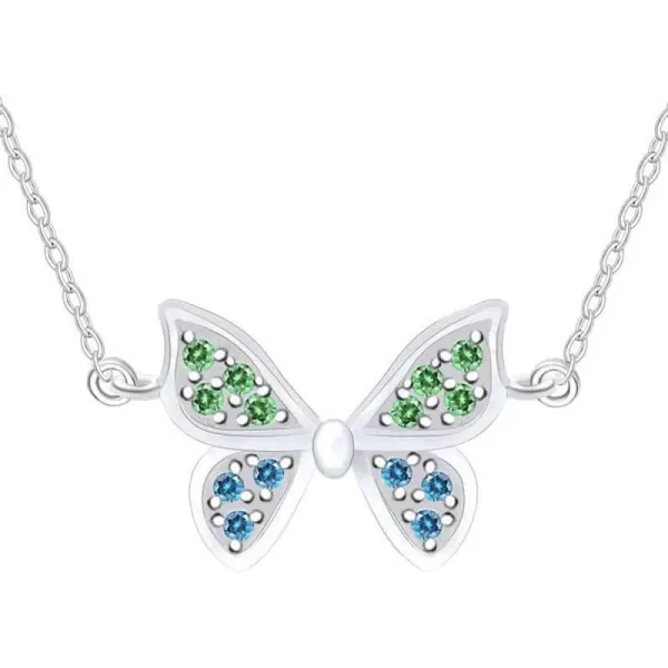 Blue Green Butterfly Crystal Pendant Necklace for Women Girls S925 Sterling Silver Cubic Zirconia Charm Dainty Simple Small Choker Necklaces Adjustable Chain Fashion Jewelry Birthday Wedding Christmas Gifts SilverBlue Green Butterfly Crystal Pendant Necklace for Women Girls S925 Sterling Silver Cubic Zirconia Charm Dainty Simple Small Choker Necklaces Adjustable Chain Fashion Jewelry Birthday Wedding Christmas Gifts Silver