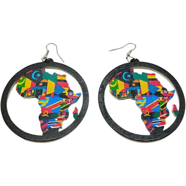 Boho Map Wooden Statement Drop Dangle Earrings for Women Girls Lightweight Charms Dangling Hook Stud Retro Ethnic Bohemian JewelryBoho Map Wooden Statement Drop Dangle Earrings for Women Girls Lightweight Charms Dangling Hook Stud Retro Ethnic Bohemian Jewelry