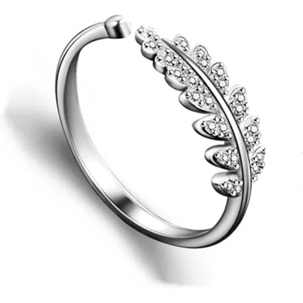 CZ Olive Leaf 925 Sterling Silver Adjustable Open Band Ring for Women Girls Statement Expandable Branch Finger Rings Comfort Fit Dainty Wedding Engagement Promise Jewelry Birthday Anniversary Size 78CZ Olive Leaf 925 Sterling Silver Adjustable Open Band Ring for Women Girls Statement Expandable Branch Finger Rings Comfort Fit Dainty Wedding Engagement Promise Jewelry Birthday Anniversary Size 78