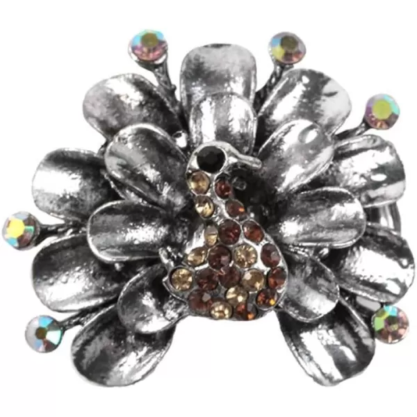 CZ Peacock Stretch Wedding Ring for Women Girls Silver Plated AB Crystal Vintage Animal Tail Statement Expandable Band Knuckle Rings Comfort Fit Finger Size 65 to 9 Retro Boho Y2K Jewelry Dainty GiftCZ Peacock Stretch Wedding Ring for Women Girls Silver Plated AB Crystal Vintage Animal Tail Statement Expandable Band Knuckle Rings Comfort Fit Finger Size 65 to 9 Retro Boho Y2K Jewelry Dainty Gift