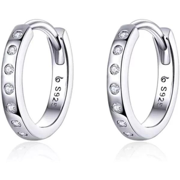 CZ Small Hoop Earrings for Women Teen Girls 925 Sterling Silver Cubic Zirconia Cuff Cartilage Pierced Ear Tiny Hinged Huggie Diamond Hoops Hypoallergenic Jewelry Wedding Birthday Gift 9mmCZ Small Hoop Earrings for Women Teen Girls 925 Sterling Silver Cubic Zirconia Cuff Cartilage Pierced Ear Tiny Hinged Huggie Diamond Hoops Hypoallergenic Jewelry Wedding Birthday Gift 9mm