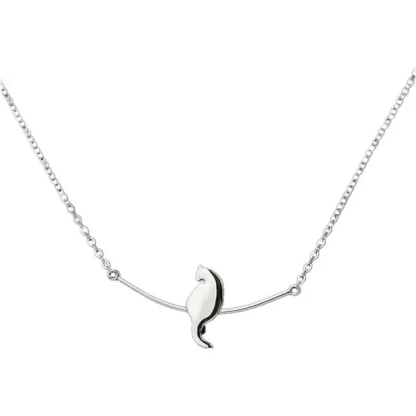 Cat Standing Up Necklace for Women Teen Girls 925 Sterling Silver Polished Cute Kitten Animal Thin Bar Pendant Choker Necklaces Adjustable Chain Danity Hypoallergenic Jewelry for Pet LoverCat Standing Up Necklace for Women Teen Girls 925 Sterling Silver Polished Cute Kitten Animal Thin Bar Pendant Choker Necklaces Adjustable Chain Danity Hypoallergenic Jewelry for Pet Lover