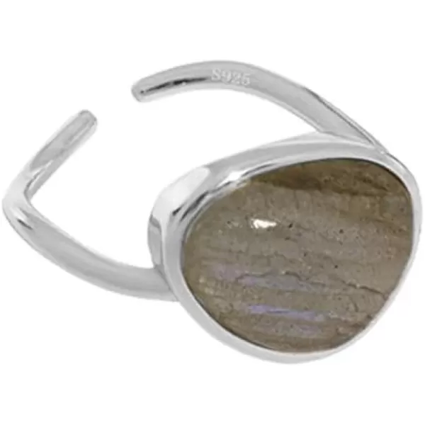 Crystal 925 Sterling Silver Adjustable Open Ring for Women Girls Expandable Moonstone Statement Wave Band Finger Rings Comfort Fit Dainty Engagement Wedding Birthday Jewelry Gift CaesiousCrystal 925 Sterling Silver Adjustable Open Ring for Women Girls Expandable Moonstone Statement Wave Band Finger Rings Comfort Fit Dainty Engagement Wedding Birthday Jewelry Gift Caesious