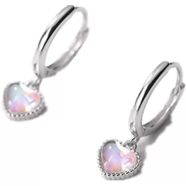 Crystal Love Heart Dangle Drop S925 Sterling Silver Small Hoop Earrings for Women Girls Hypoallergenic Cute Cartilage Huggie Hoops Retro Birthday Wedding Party Y2K Jewelry 10mmCrystal Love Heart Dangle Drop S925 Sterling Silver Small Hoop Earrings for Women Girls Hypoallergenic Cute Cartilage Huggie Hoops Retro Birthday Wedding Party Y2K Jewelry 10mm