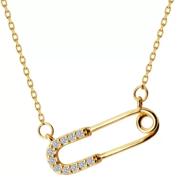 Crystal Paperclip Safety Pin Pendant Choker Necklace for Women Girls 925 Sterling Silver 14K Gold Plated Dainty CZ Diamond Clip Drop Adjustable Chain Personalized Jewelry Fashion Gifts Box BFFCrystal Paperclip Safety Pin Pendant Choker Necklace for Women Girls 925 Sterling Silver 14K Gold Plated Dainty CZ Diamond Clip Drop Adjustable Chain Personalized Jewelry Fashion Gifts Box BFF