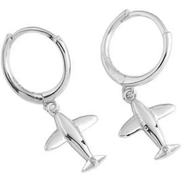 Cute Airplane Dangle Small Hoop Earrings for Women Girls 925 Sterling Silver with Charms Hypoallergenic Aircraft Plane Drop Huggie Hoops Cartilage Dainty Airline Jewelry Gifts SouvenirCute Airplane Dangle Small Hoop Earrings for Women Girls 925 Sterling Silver with Charms Hypoallergenic Aircraft Plane Drop Huggie Hoops Cartilage Dainty Airline Jewelry Gifts Souvenir