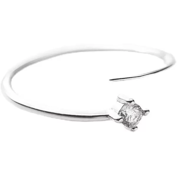 Cute CZ 925 Sterling Silver Promise Ring for Women Girls Expandable Adjustable Knuckle Tail Open Wrap Finger Rings Comfort Fit Simple Wedding Engagement Jewelry Gift Size 69Cute CZ 925 Sterling Silver Promise Ring for Women Girls Expandable Adjustable Knuckle Tail Open Wrap Finger Rings Comfort Fit Simple Wedding Engagement Jewelry Gift Size 69