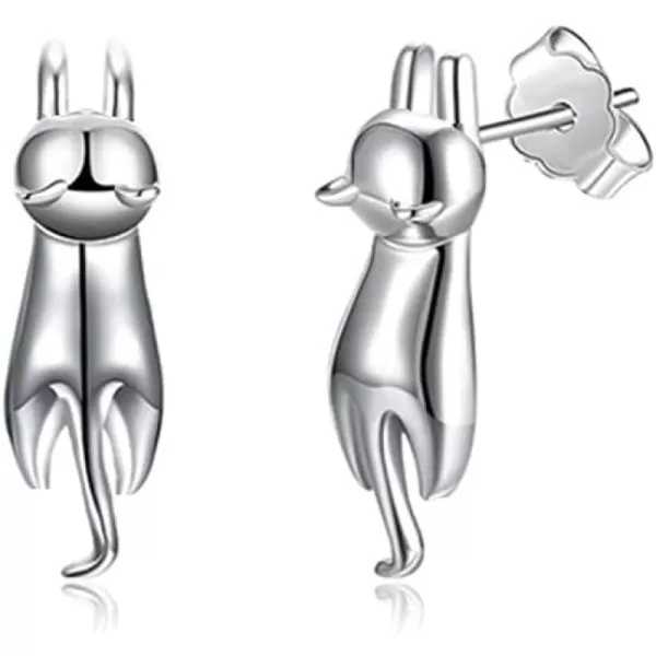 Cute Cat Small Stud Earrings for Women Teen Girls S925 Sterling Silver Hypoallergenic Polished Tiny Kitten Animal Jewelry Christmas Birthday Holiday Gift for Pet LoverCute Cat Small Stud Earrings for Women Teen Girls S925 Sterling Silver Hypoallergenic Polished Tiny Kitten Animal Jewelry Christmas Birthday Holiday Gift for Pet Lover
