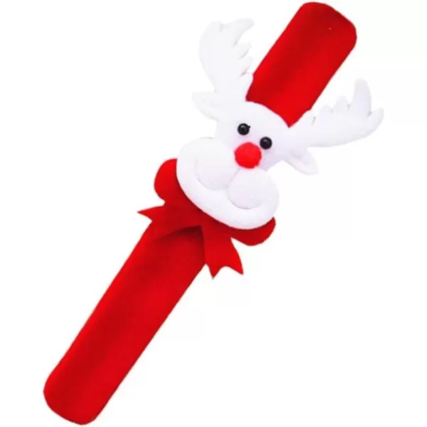 Cute Christmas Slap Band Bracelet for Women Girls Lovely Santa Claus Snowflake Xmas Party Favors Decorated Jewelry Gift 8 Inches Deer Without LEDCute Christmas Slap Band Bracelet for Women Girls Lovely Santa Claus Snowflake Xmas Party Favors Decorated Jewelry Gift 8 Inches Deer Without LED