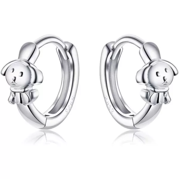 Cute Dog Small Hoop Earrings for Women Girls Teens 925 Sterling Silver Sensitive Ear Puppy Cartilage Sleeper Hoops Helix Stud Clip for Pet Lover Animal Jewelry Birthday Christmas Gifts for DaughterCute Dog Small Hoop Earrings for Women Girls Teens 925 Sterling Silver Sensitive Ear Puppy Cartilage Sleeper Hoops Helix Stud Clip for Pet Lover Animal Jewelry Birthday Christmas Gifts for Daughter