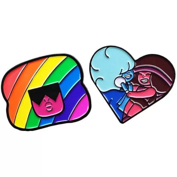Cute Enamel Friendship Lapel Pin Set for Women Girls 2pcs Colorful Carton Love Heart Girl Friend Brooches Badge for Clothes Bags DecorCute Enamel Friendship Lapel Pin Set for Women Girls 2pcs Colorful Carton Love Heart Girl Friend Brooches Badge for Clothes Bags Decor