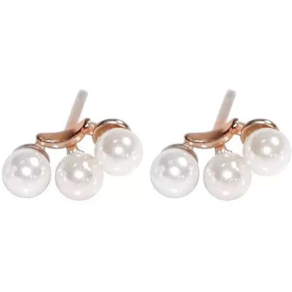 Cute Pearl Cartilage 4mm Mini Ball Stud Earrings for Women Girls S925 Sterling Silver Rose Gold Plated Tiny Small White Imitation Pearls Cuff Ear Climber Sweep Pin Tragus Nickel FreeCute Pearl Cartilage 4mm Mini Ball Stud Earrings for Women Girls S925 Sterling Silver Rose Gold Plated Tiny Small White Imitation Pearls Cuff Ear Climber Sweep Pin Tragus Nickel Free