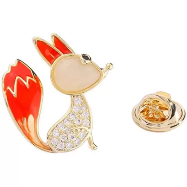 Cute Rhinestone Fox Brooch Pin for Women Girls Teens Gold Plated Fashion Enamel Animal Brooches Lapel Dainty Small Dress Accessories Jewelry Boutonniere for Hat Bag Suit Tie Birthday ChristmasCute Rhinestone Fox Brooch Pin for Women Girls Teens Gold Plated Fashion Enamel Animal Brooches Lapel Dainty Small Dress Accessories Jewelry Boutonniere for Hat Bag Suit Tie Birthday Christmas