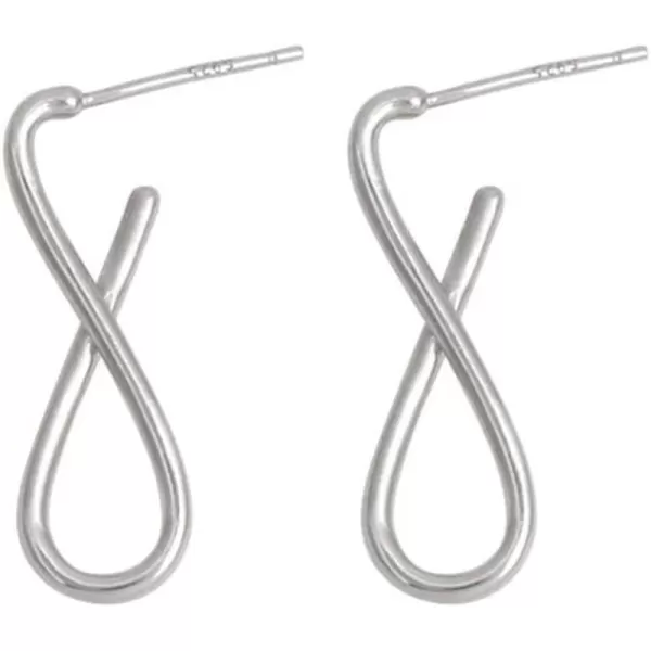 Dainty Infinity Earrings for Women Girls 925 Sterling Silver Hypoallergenic Minimalist Figure 8 Dangle Piercing Ear Studs Fashion Birthday Wedding Mothers Day Jewelry Gifts for HerDainty Infinity Earrings for Women Girls 925 Sterling Silver Hypoallergenic Minimalist Figure 8 Dangle Piercing Ear Studs Fashion Birthday Wedding Mothers Day Jewelry Gifts for Her